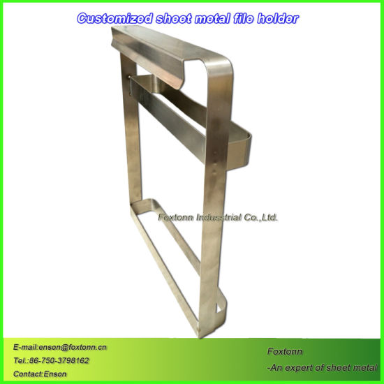 Customized Office Supply Book Rack CNC Cutting Sheet Metal Parts