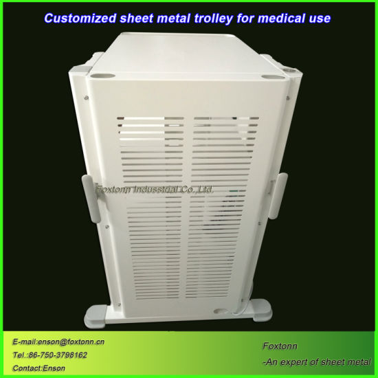 Customized Sheet Metal Fabrication Hospital Medical Trolley for Emergency