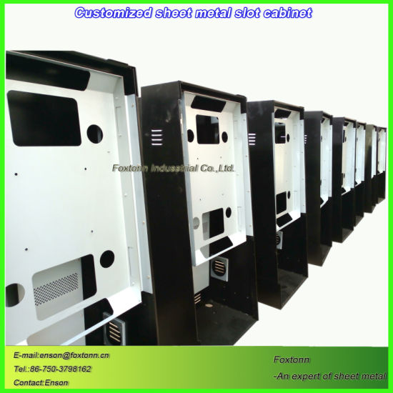 Custom Sheet Metal Slot Cabinet for Amusement Equipment Housing china Manufacturer
