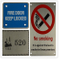 OEM Stainless Steel Fabrication Public Caution Signs