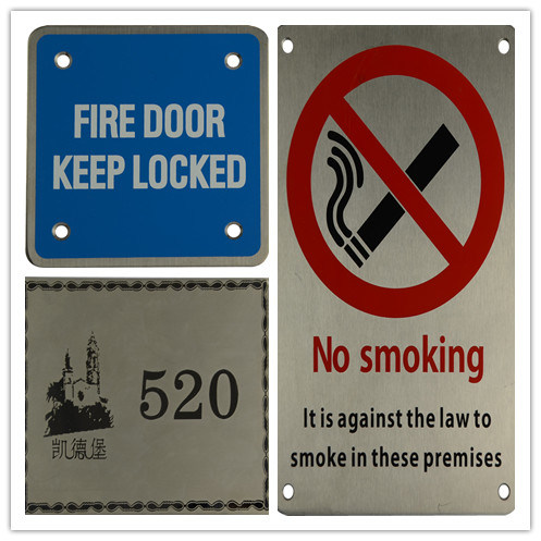 OEM Stainless Steel Fabrication Public Caution Signs